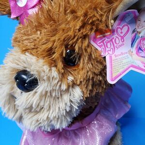 Adorable Nickelodeon Jojo Dog BowBow Plush Puppy Pink Tutu Stuffed Animal